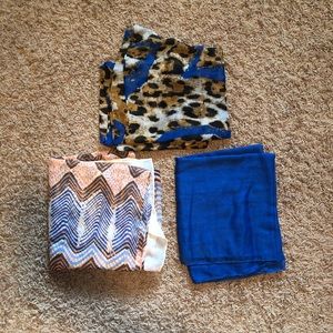 Infinity scarves - thinner material